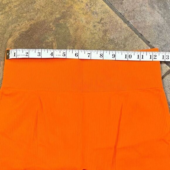 Women’s Flex Rib Crop Top Matching Shorts Set Medium - Picture 7 of 12